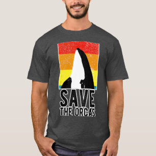 Camiseta Salvar al asesino de las orcas del mar de ballena