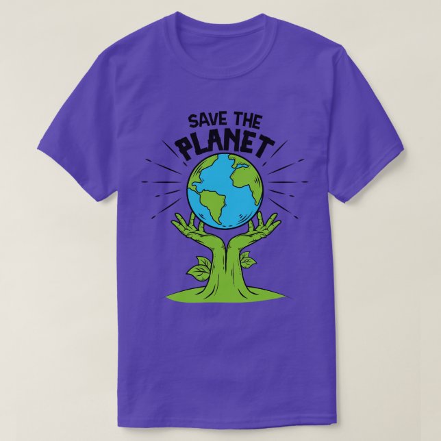 Camiseta Salvar al planeta (Diseño del anverso)