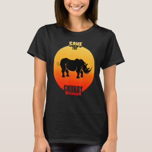 Camiseta Salvar al retro de Unicornios de Chubby I vintage