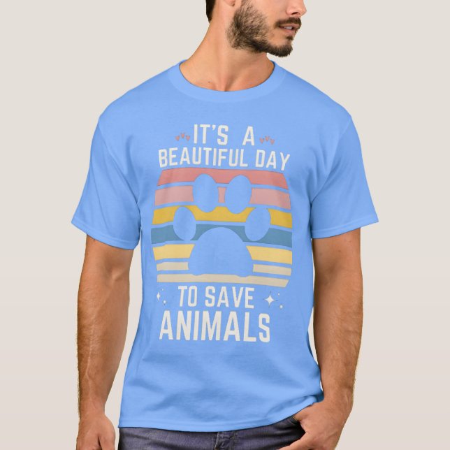 Camiseta Salvar Animales chico (Anverso)