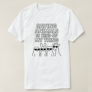 Camiseta Salvar animales es algo así como lo mío