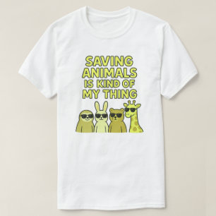Camiseta Salvar animales es algo así como lo mío