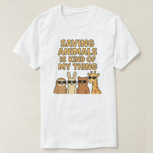 Camiseta Salvar animales es algo así como lo mío