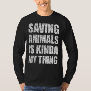 Camiseta Salvar animales es algo así como rescatar animales
