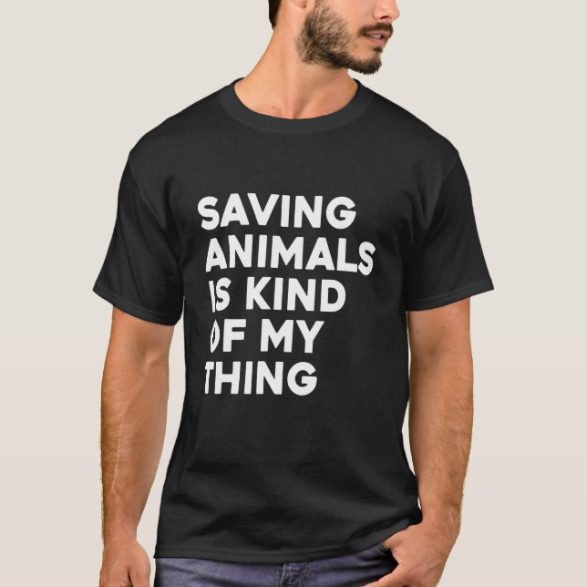 Camiseta Salvar Animales Es Como Mi Animal. (Anverso)