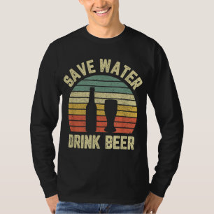 Camiseta Salvar Beer Beer Beer Retro Cerveza divertida