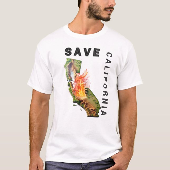Camiseta salvar California (Anverso)