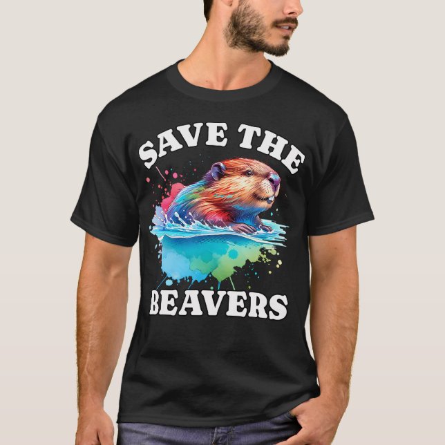Camiseta Salvar castores (Anverso)
