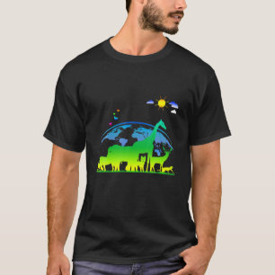 Camiseta Salvar el ambiente verde del Día del Planeta Tierr