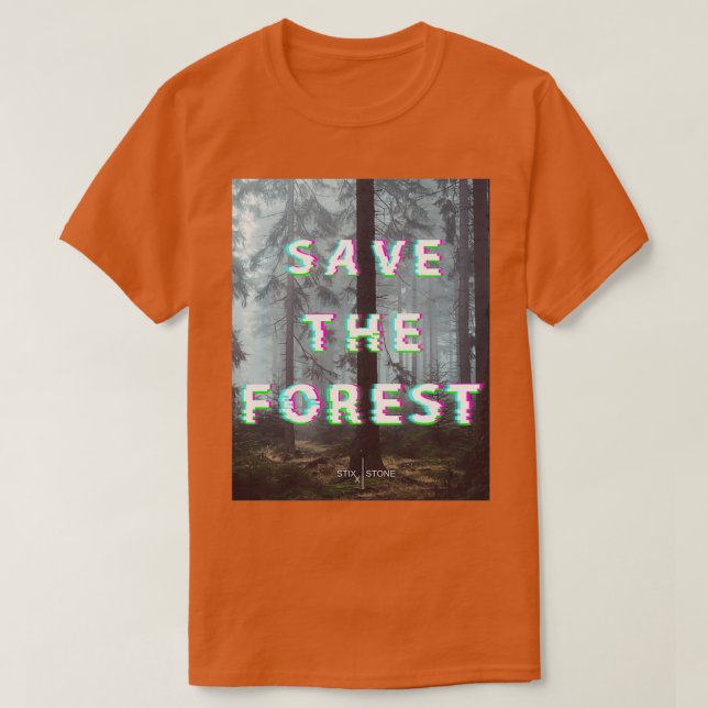 Camiseta Salvar el bosque (Diseño del anverso)