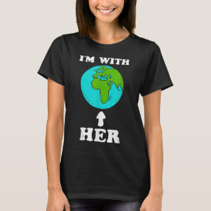 Camiseta Salvar el cambio climático de la Tierra reciclando