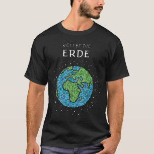 Camiseta Salvar el clima de protección ambiental del globo