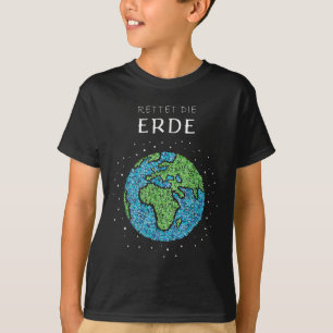 Camiseta Salvar el clima de protección ambiental del globo 
