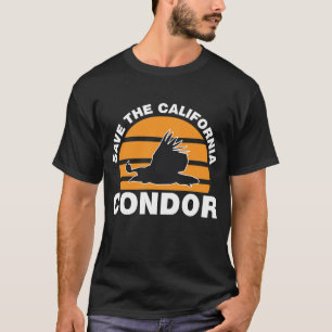 Camiseta Salvar el cóndor de California - proteger y ahorra