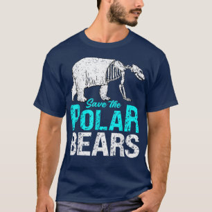 Camiseta Salvar El Diseño Del Oso Polar Para El Cambio Clim