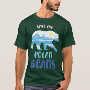 Camiseta Salvar El Diseño Del Oso Polar Para El Cambio Clim