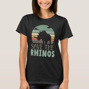 Camiseta Salvar el herbivor del Rinoceronte del rinoceronte