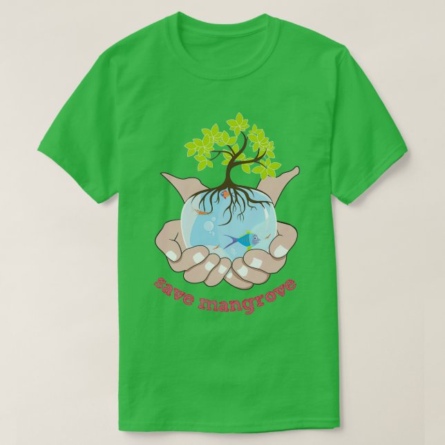 Camiseta salvar el manglar (Diseño del anverso)