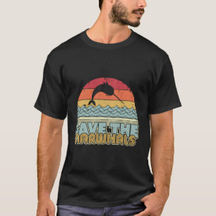 Camiseta Salvar El Narwhal Retro Narwhal