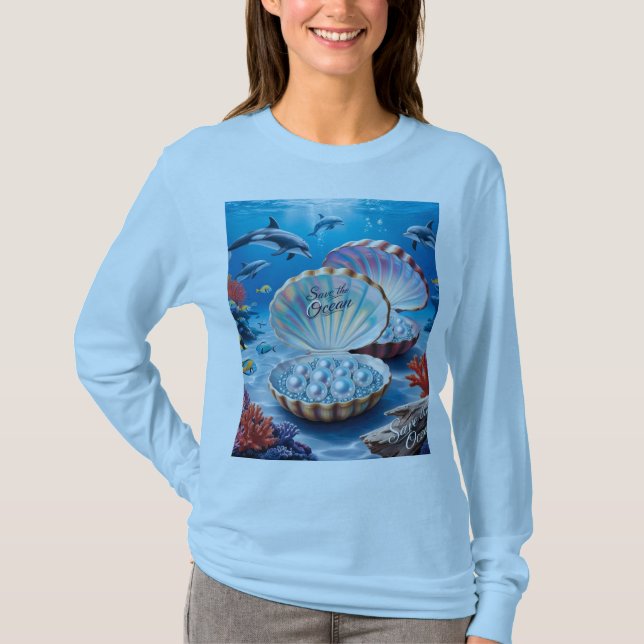 Camiseta Salvar el océano para el futuro (Anverso)