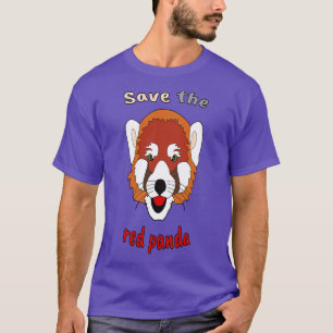 Camiseta salvar el panda rojo 1