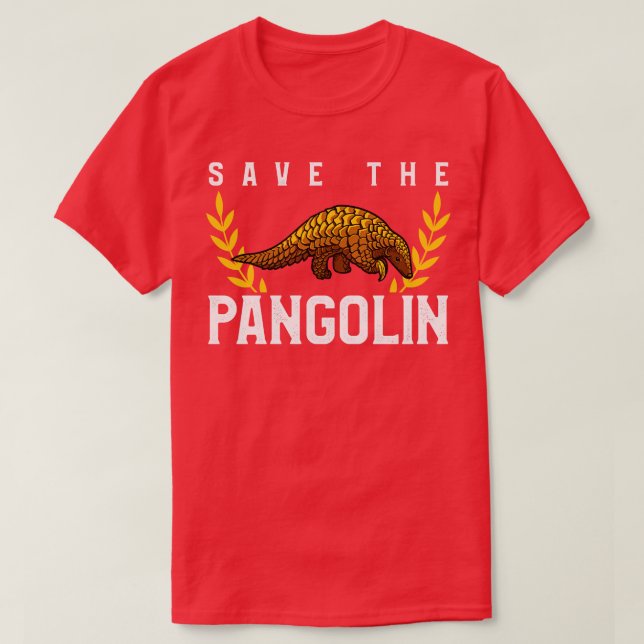 Camiseta Salvar El Pangolin (Diseño del anverso)
