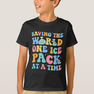 Camiseta Salvar El Paquete De Hielo De Una Enfermera Escola