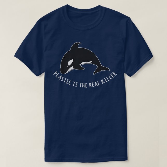 Camiseta Salvar El Plástico De Ballena Es El Verdadero Ases (Diseño del anverso)