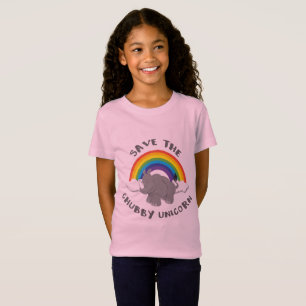 Camiseta Salvar el rinoceronte de Chubby Unicorn