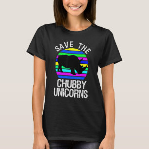 Camiseta Salvar el rinoceronte retro de Chubby Unicornios 5