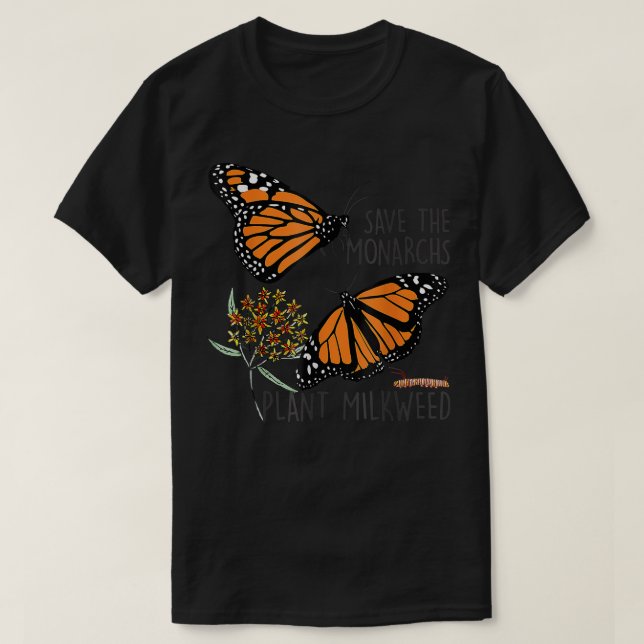 Camiseta Salvar esta planta de monarcas Somes Milkweed Mari (Diseño del anverso)
