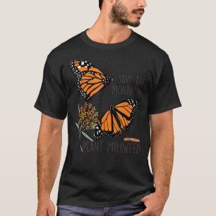 Camiseta Salvar esta planta de monarcas Somes Milkweed Mari