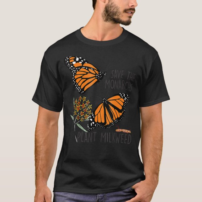 Camiseta Salvar esta planta de monarcas Somes Milkweed Mari (Anverso)