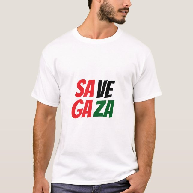 CAMISETA SALVAR GAZA (Anverso)