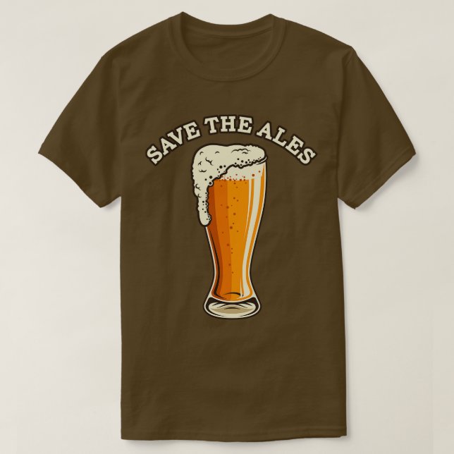 Camiseta Salvar la cerveza Ales (Diseño del anverso)