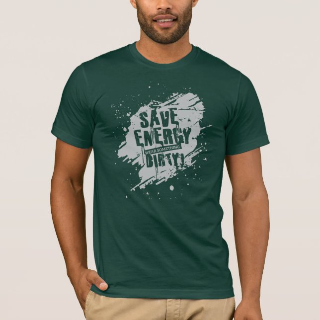 Camiseta Salvar la conciencia sobre el cambio climático ene (Anverso)