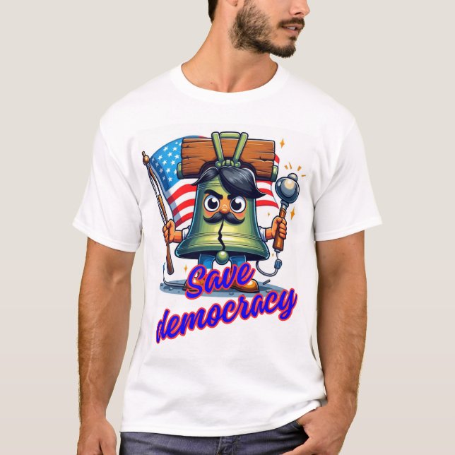 Camiseta Salvar la democracia (Anverso)