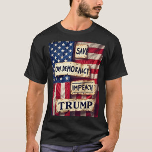 Camiseta Salvar la democracia impregna a Trump