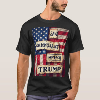 Camiseta Salvar la democracia impregna a Trump
