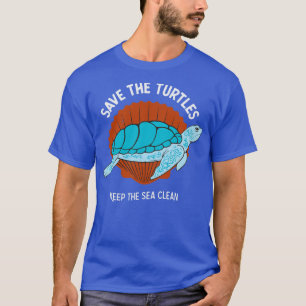 Camiseta Salvar la ecología de las tortugas marinas