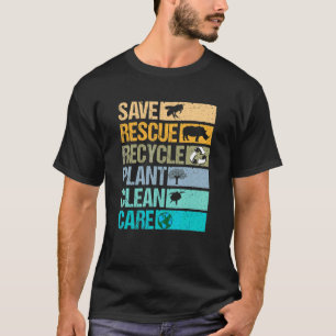 Camiseta Salvar La Planta De Reciclaje De Rescate Limpiar Y