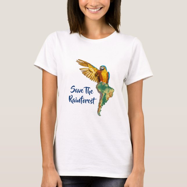 Camiseta Salvar la selva tropical (Anverso)