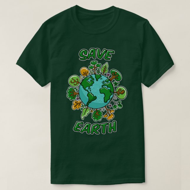 Camiseta Salvar la Tierra (Diseño del anverso)