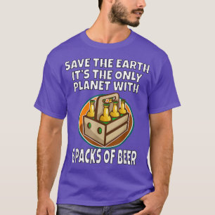 Camiseta Salvar la Tierra es el único planeta con 6 paquete