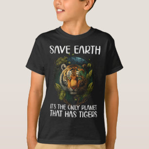 Camiseta Salvar la Tierra es el único planeta que tiene tig