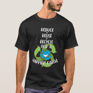 Camiseta Salvar la Tierra Reducir El Reciclaje De La Reutil