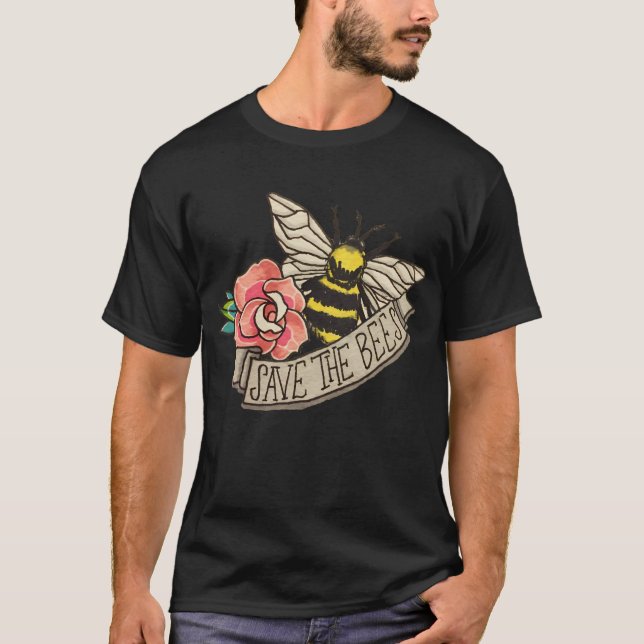 Camiseta Salvar las abejas (Anverso)
