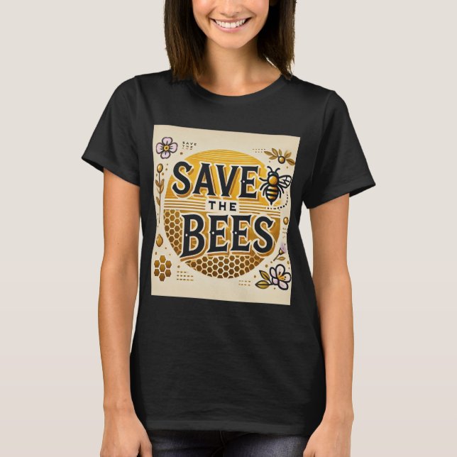 Camiseta Salvar las abejas (Anverso)