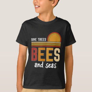 Camiseta Salvar Las Abejas De Árboles Y La Protección Ambie