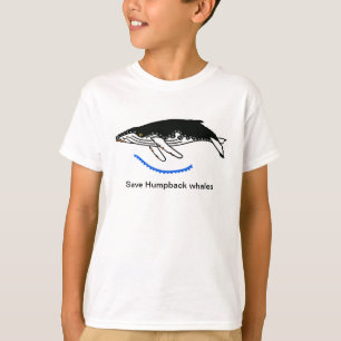 Camiseta Salvar las BALLENAS DE HUmpback - Dibujo animal en